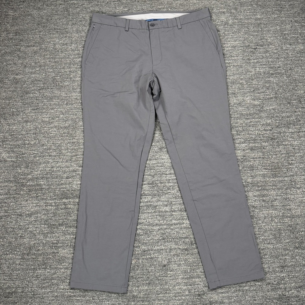 Vineyard Vines OTG On The Go Pants Men 38x32 Gray Performance Stretch Golf Chino